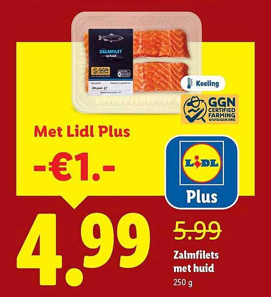 Zalmfilets met huid