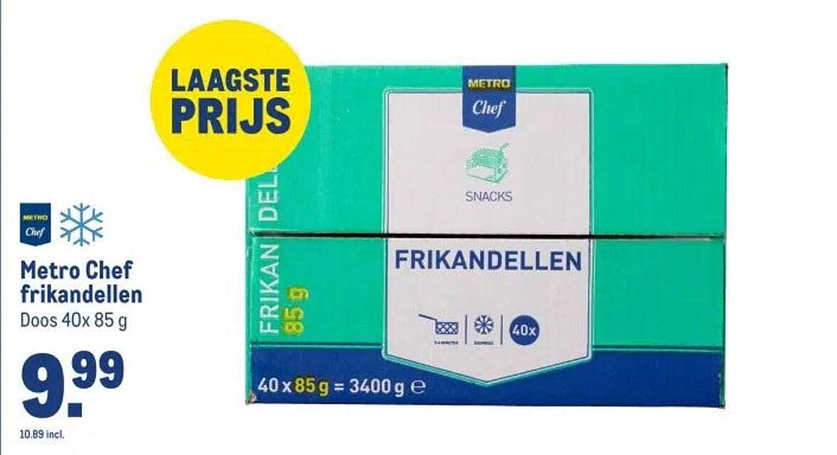 Metro Chef frikandellen Doos 40x 85 g