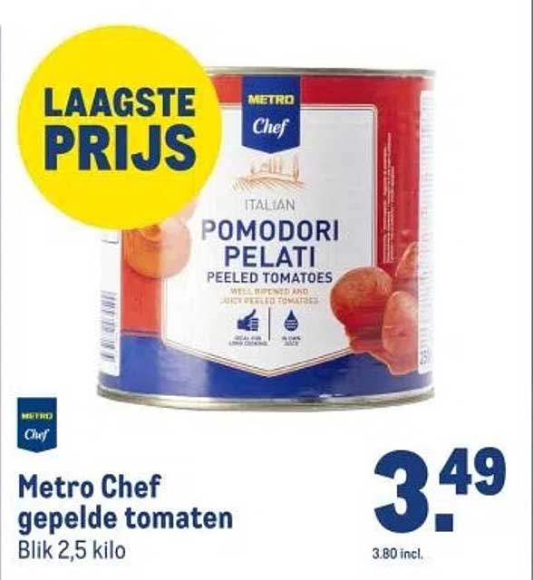 Metro Chef gepelde tomaten