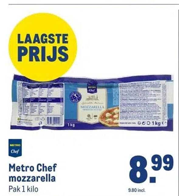 Metro Chef mozzarella