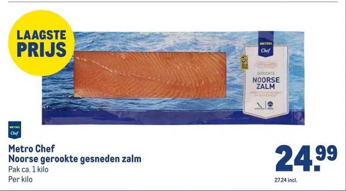 Metro Chef Noorse gerookte gesneden zalm