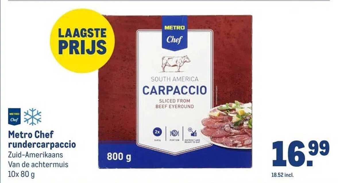 Metro Chef rundercarpaccio