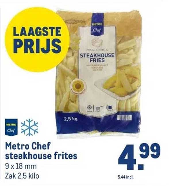 Metro Chef steakhouse frites