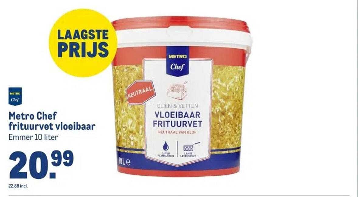 Metro Chef vloeibaar frituurvet