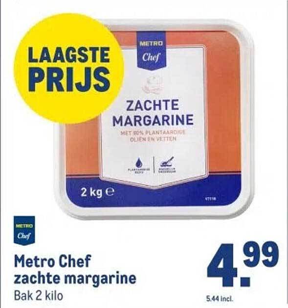 Metro Chef zachte margarine