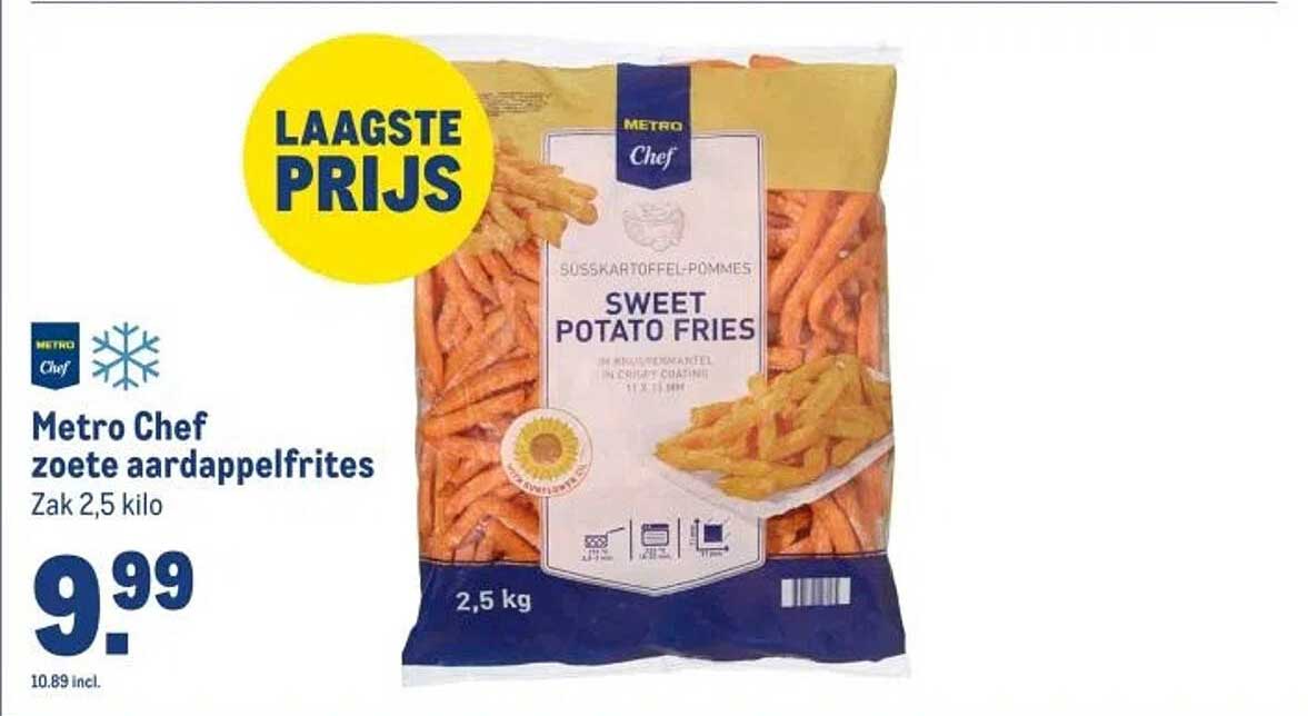 Metro Chef zoete aardappelfrites