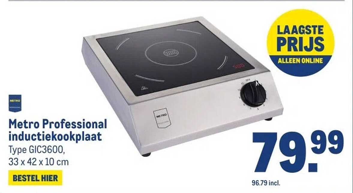 Metro Professional inductiekookplaat