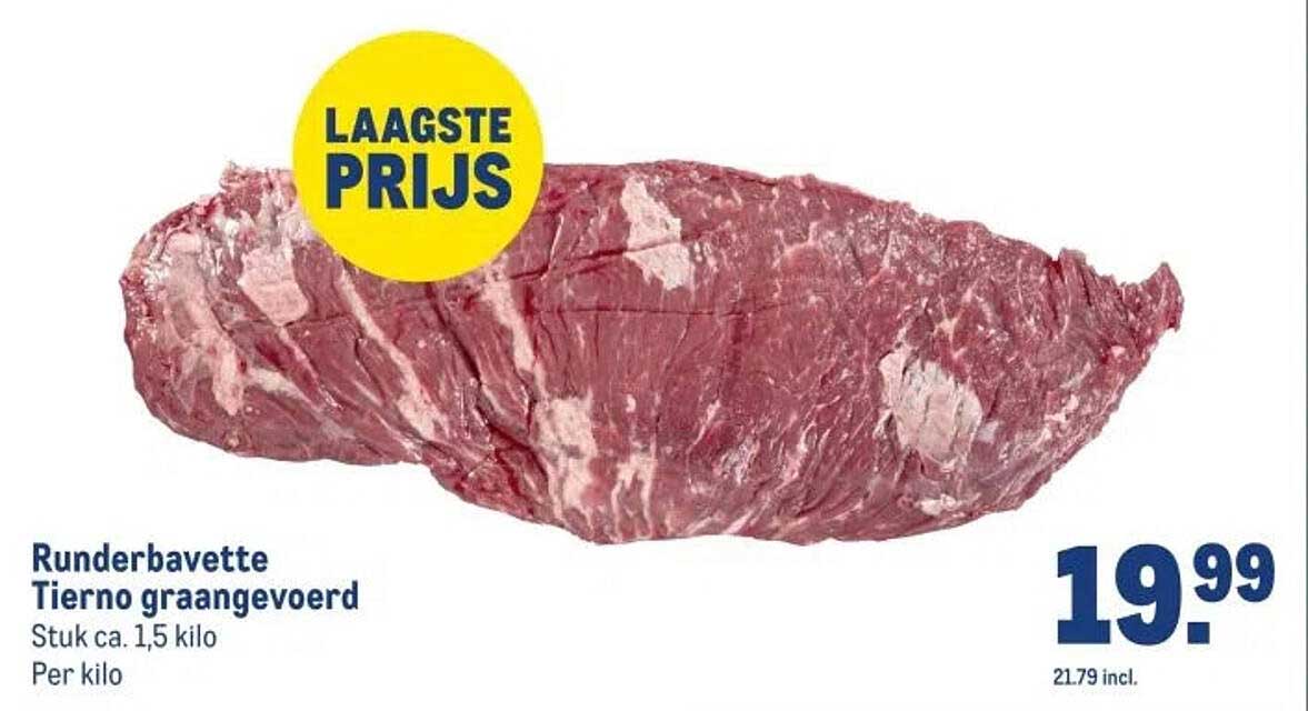 Runderbavette Tierno graangevoerd