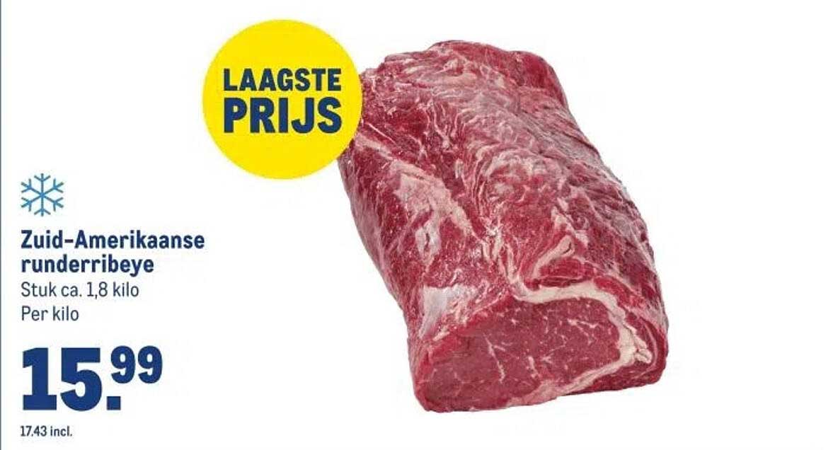 Zuid-Amerikaanse runderribeye