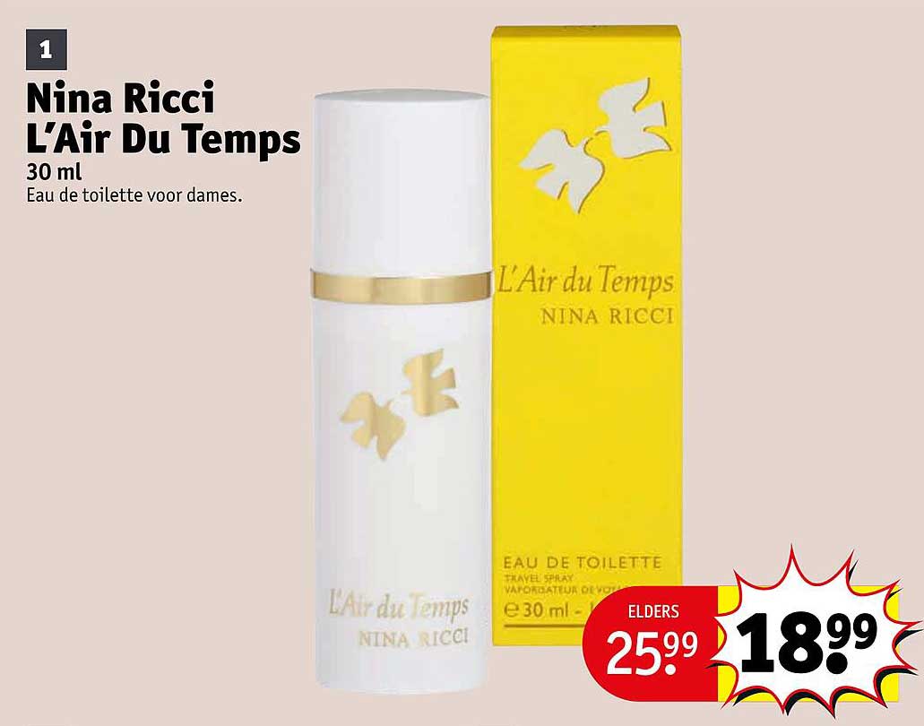 Nina Ricci L’air Du Temps aanbieding bij Kruidvat