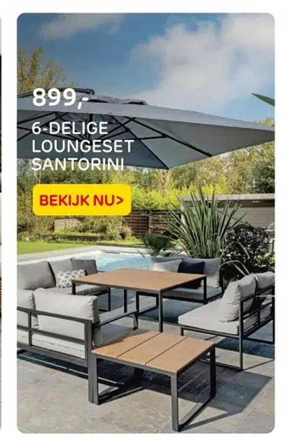 6-Delige Loungeset Santorini
