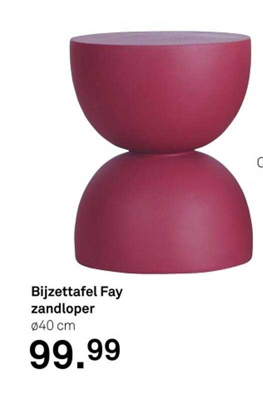 Bijzettafel Fay zandloper