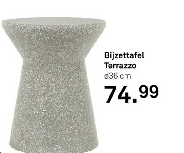 Bijzettafel Terrazzo