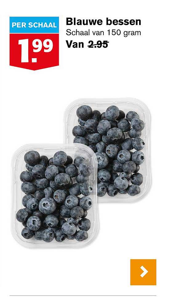 Blauwe Bessen Aanbieding bij Hoogvliet - FolderFeest.nl