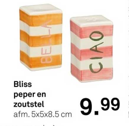Bliss peper en zoutstel