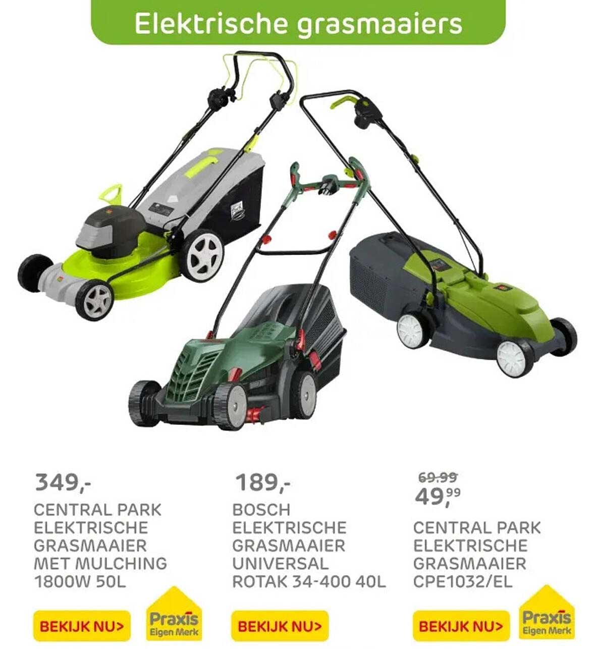 Elektrische grasmaaiers