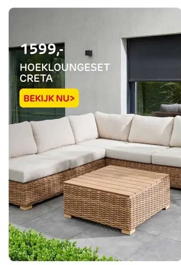 HOEKLOUNGSET CRETA