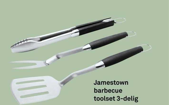 Jamestown barbecue toolset 3-delig