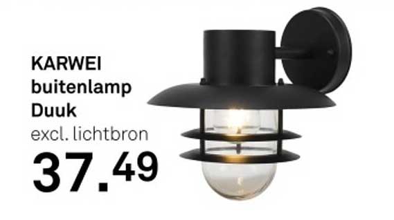 KARWEI buitenlamp Duuk