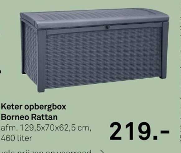 Keter opbergbox Borneo Rattan