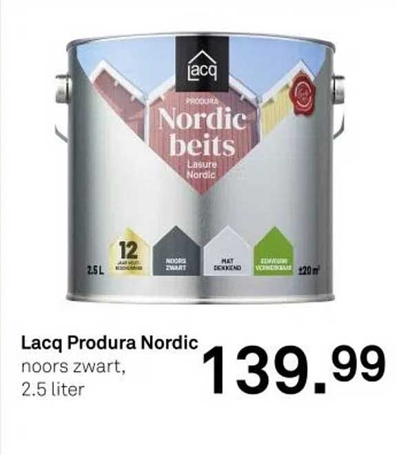 Lacq Produra Nordic noors zwart