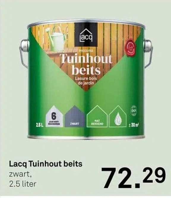 Lacq Tuinhout beits zwart