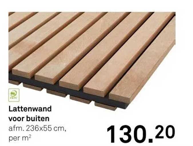Lattenwand voor buiten