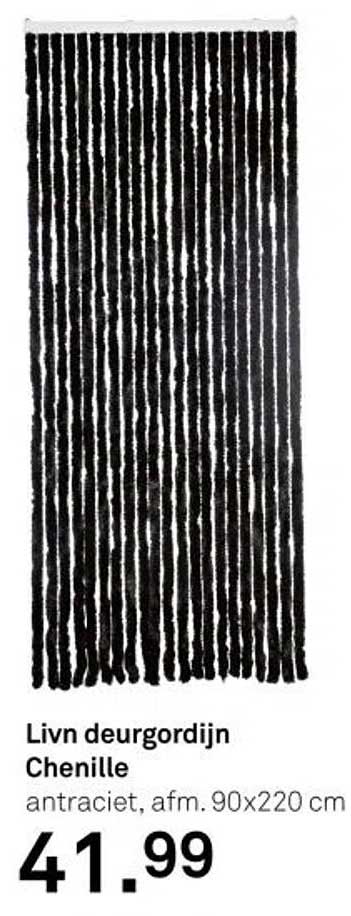 Livn deurgordijn Chenille