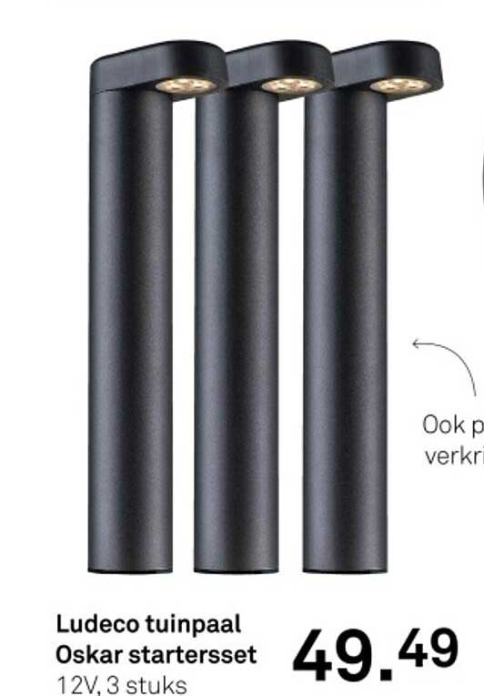 Ludeco tuinpaal Oskar starterset
