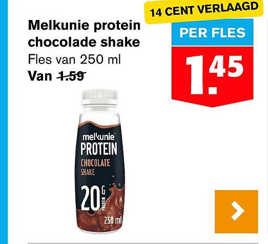 Melkunie protein chocoladeshake
