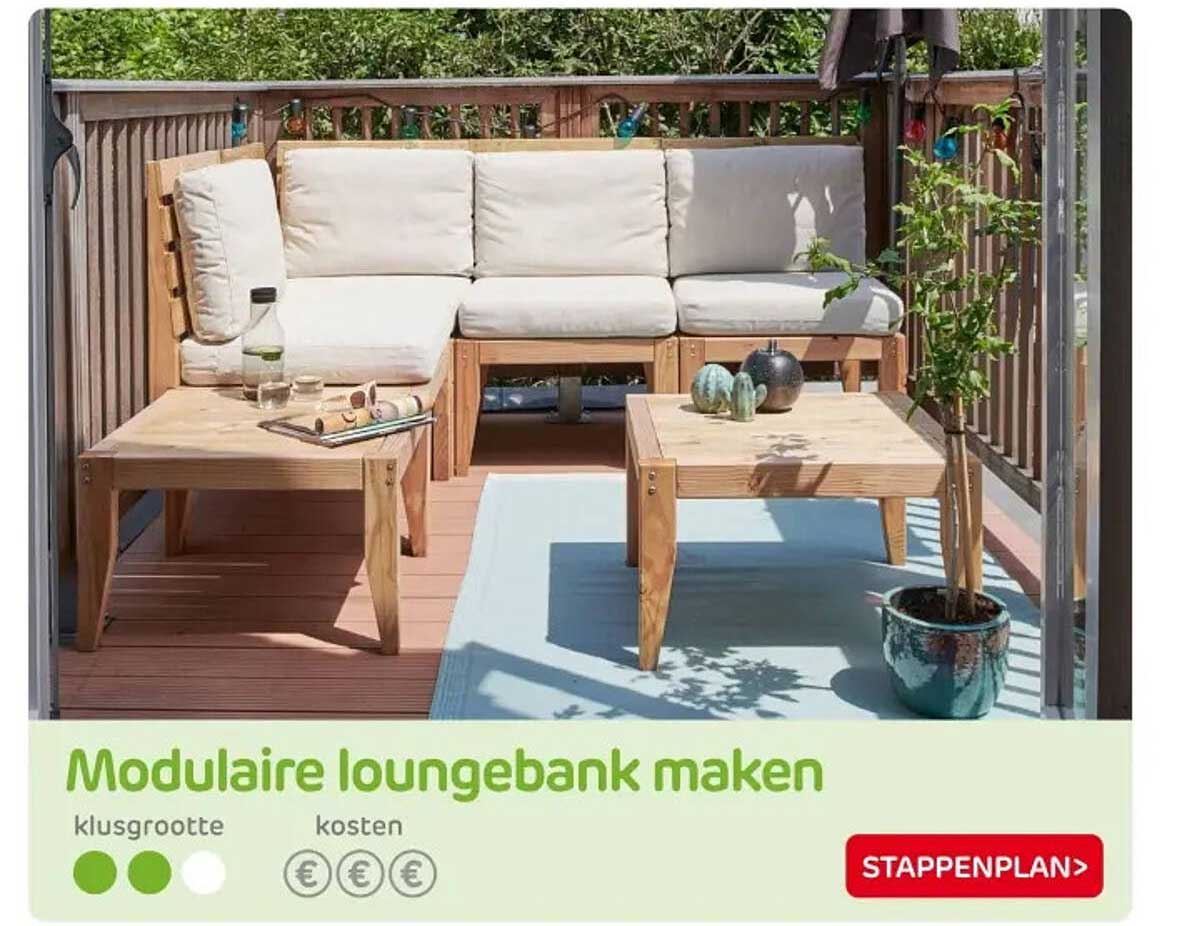 Modulaire loungebank maken