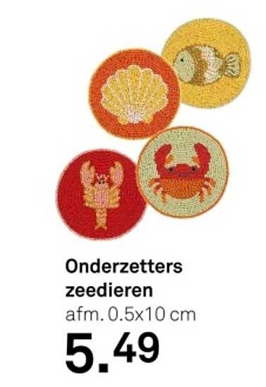 Onderzetters zeedieren
