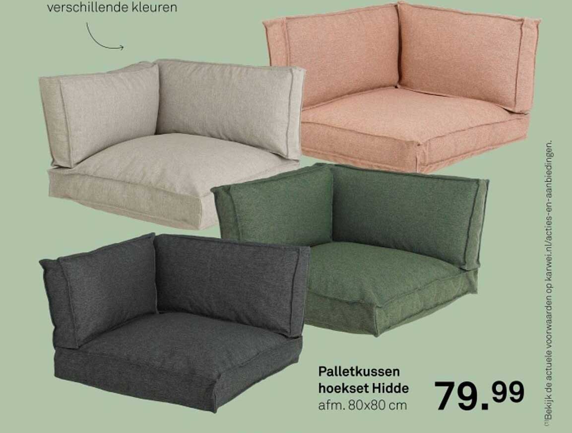 Palletkussen hoekset Hidde