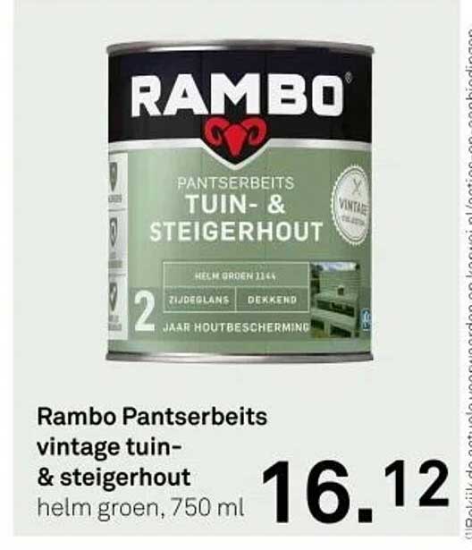 Rambo Panserbeits vintage tuin- & steigerhout