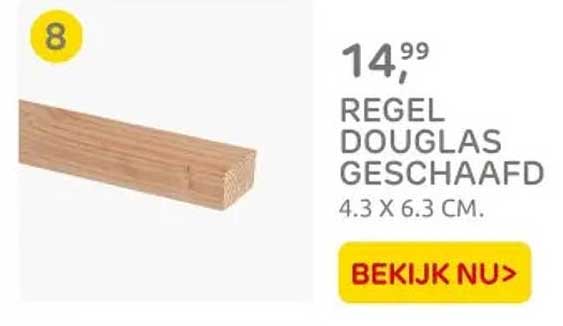 REGEL DOUGLAS GESCHAAFD