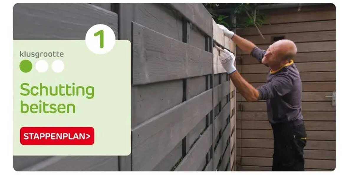 Schutting beitsen