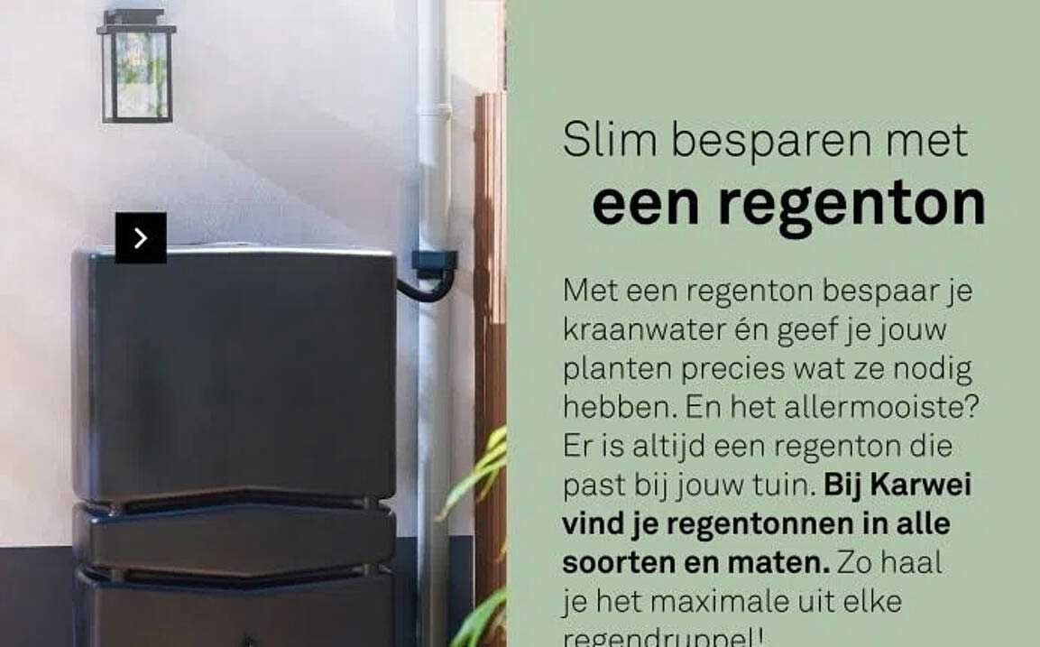 Slim besparen met een regenton