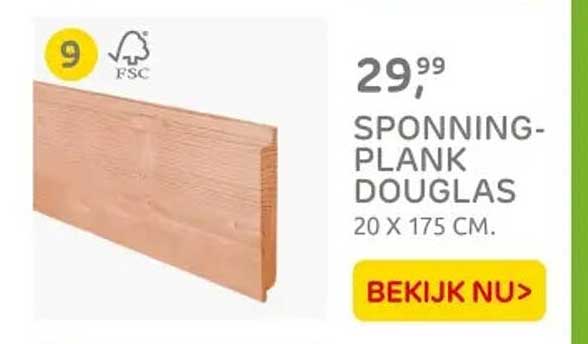 SPONNING-PLANK DOUGLAS
