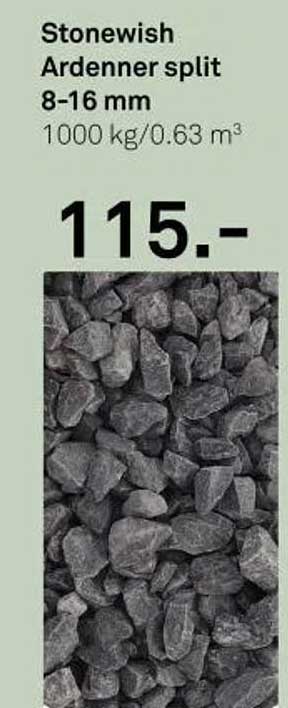 Stonewish Ardenner split 8-16 mm