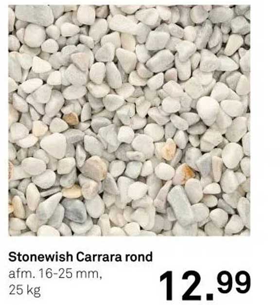 Stonewish Carrara rond