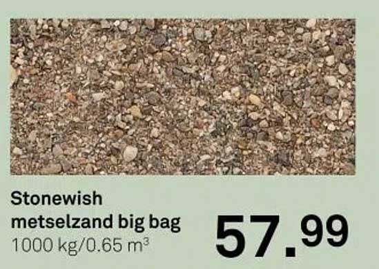Stonewish metselzand big bag