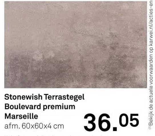 Stonewish Terrastegel Boulevard premium Marseille