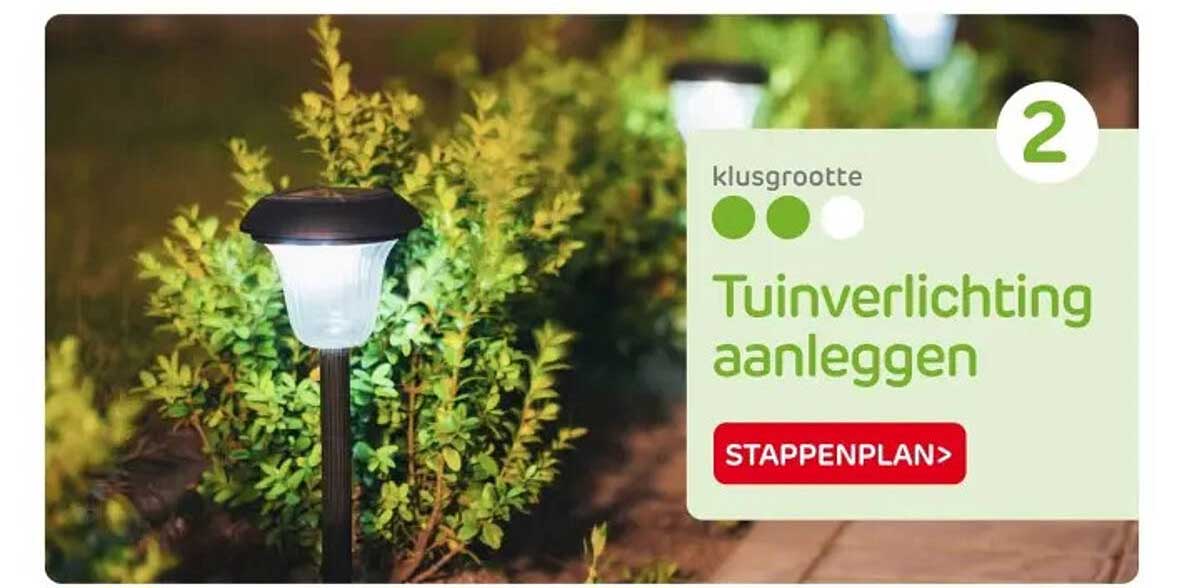 Tuinverlichting aanleggen