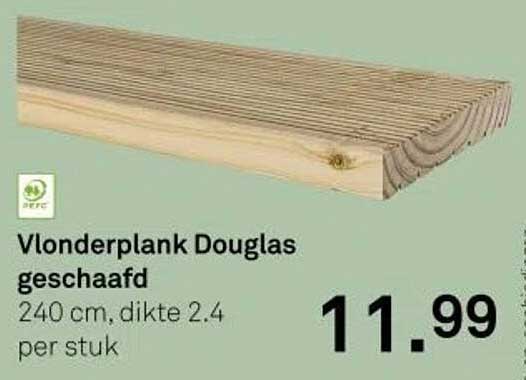 Vlonderplank Douglas geschaafd