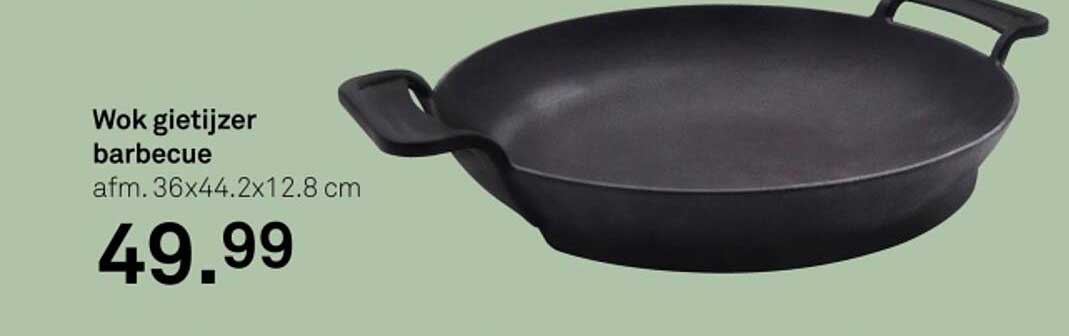 Wok gietijzer barbecue