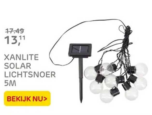 XANLITE SOLAR LICHTSNOER 5M