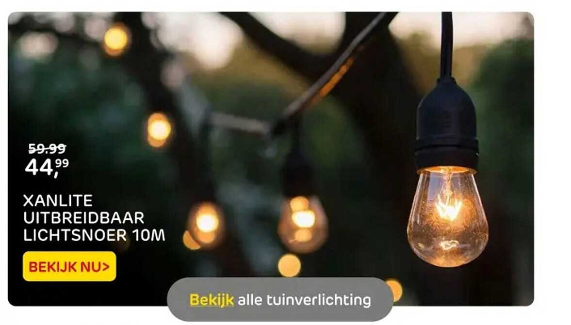 XANLITE UITBREIDBAAR LICHTSNOER 10M
