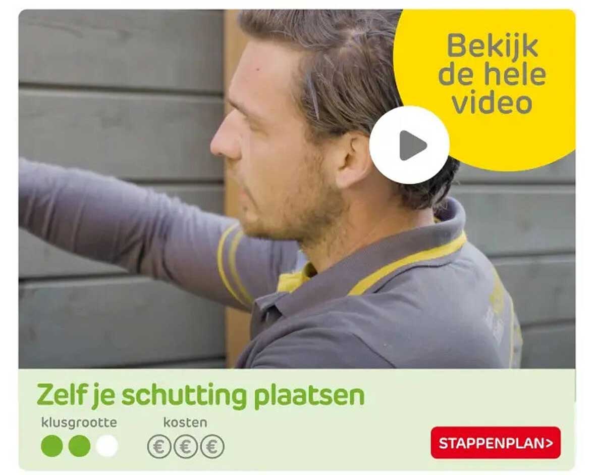 Zelf je schutting plaatsen