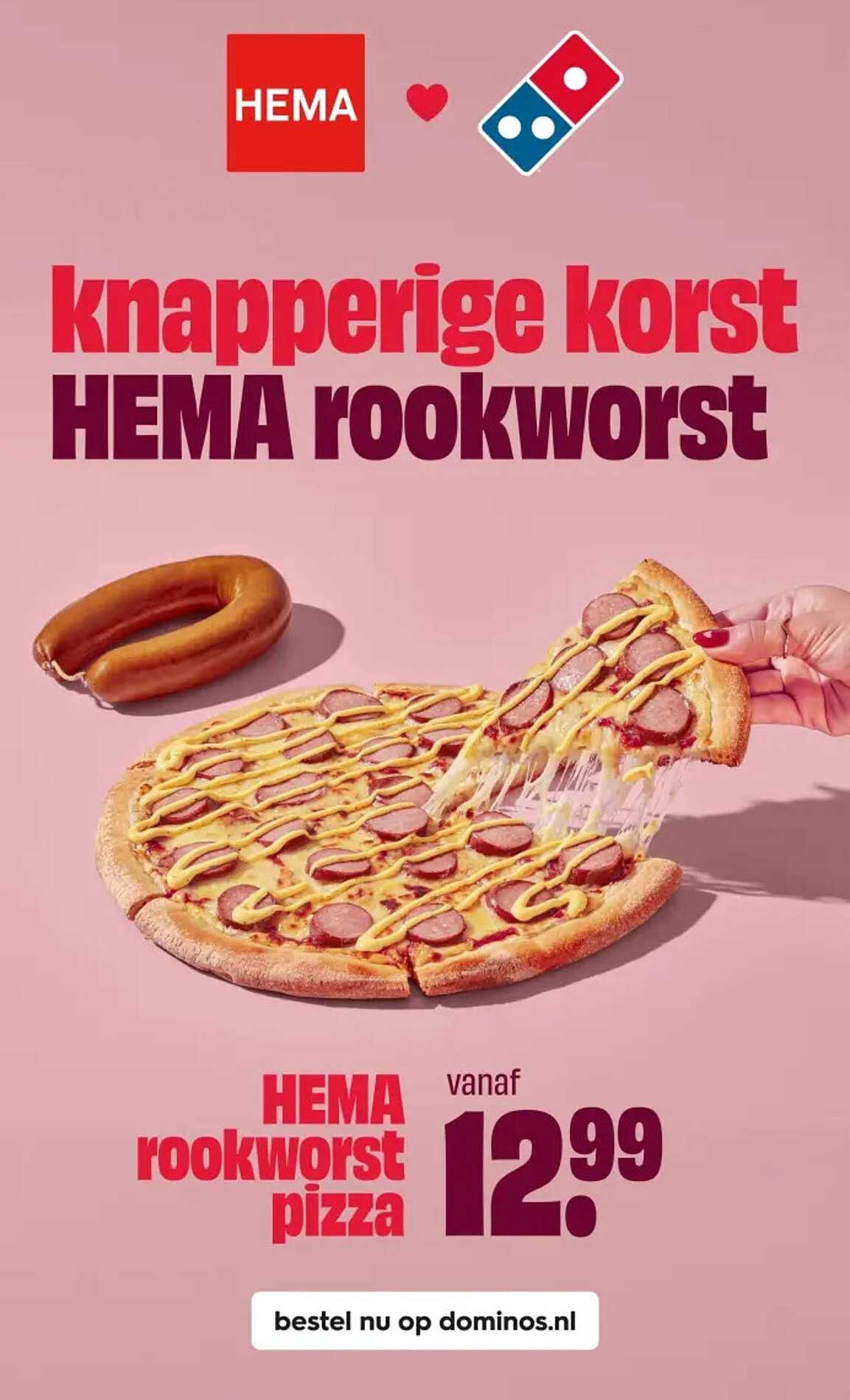 Hema Rookworst Pizza Aanbieding bij HEMA - FolderFeest.nl