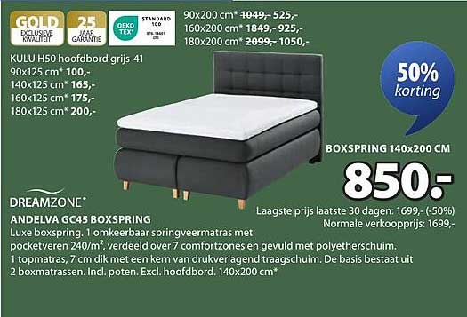 ANDELVA GC45 BOXSPRING
